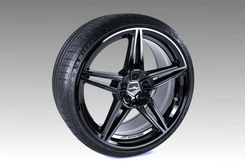 Preview: AC Schnitzer 19" wheel set AC1 black Continental for BMW 5 Series G30/G31 Sedan and Touring