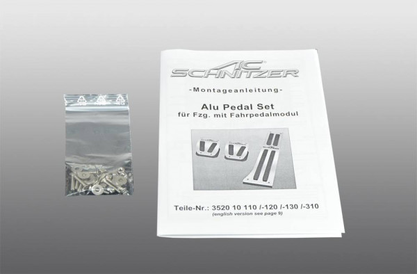 AC Schnitzer aluminium pedal set for BMW M2, M3, M4, M5, M6