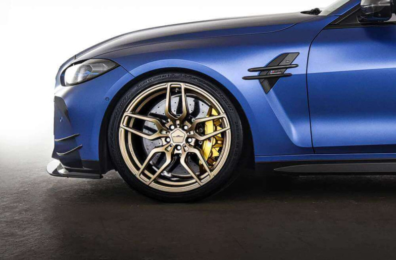 Preview: AC Schnitzer wheel & tyre set AC4 forged Techgold Continental for BMW M4 G82/G83