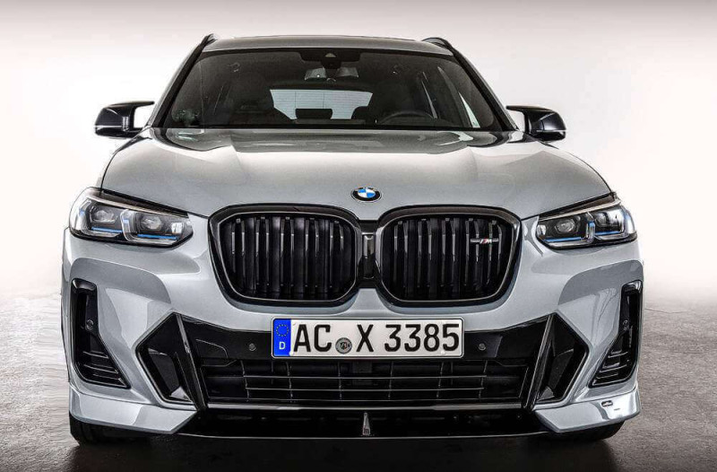 Preview: AC Schnitzer front spoiler elements for BMW iX3 G08 with M aerodynamic package