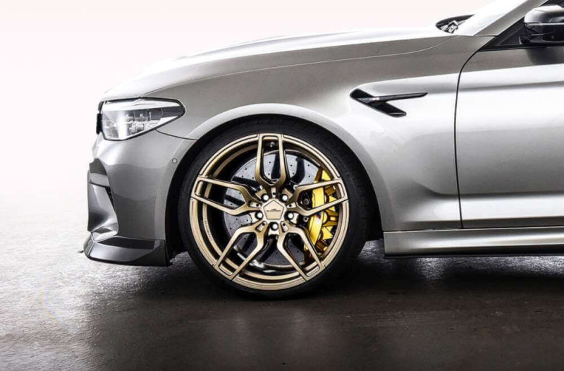 Preview: AC Schnitzer wheel & tyre set AC4 forged Techgold Continental for BMW M5 F90