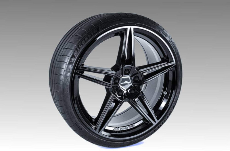 Preview: AC Schnitzer 20" wheel & tyre set AC1 black Continental for BMW 5 series G60