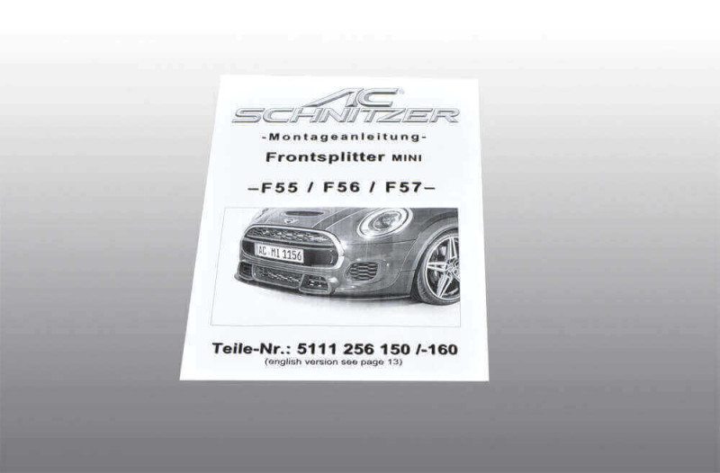 Preview: AC Schnitzer front splitter for MINI F57 Convertible