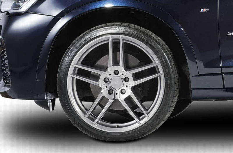 Preview: AC Schnitzer 20" wheel & tyre set type VIII BiColor silver Michelin for BMW X5 F15
