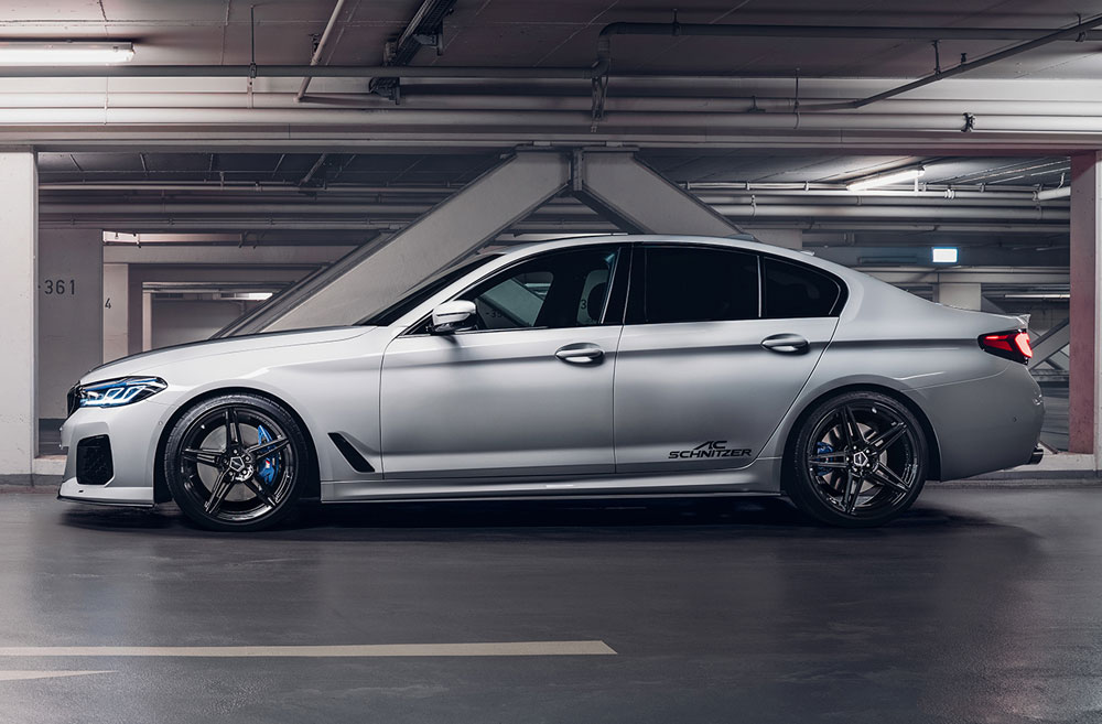 Für BMW 5 Series G30 G31 2018-2021 Edelstahl Schwarz Auto
