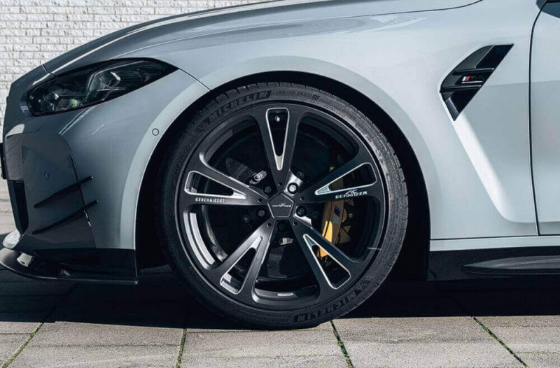 Preview: AC Schnitzer 20" wheel & tyre set AC3 forged anthracite-silver Michelin for BMW M4 G82 Coupé
