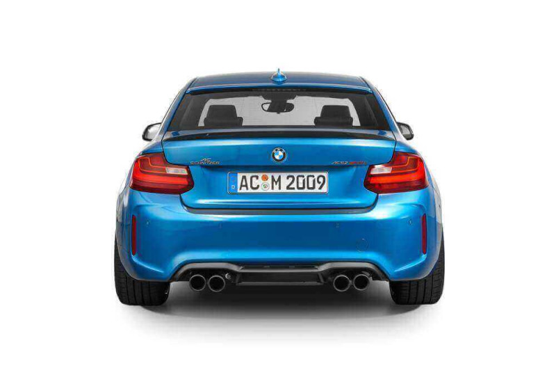 Preview: AC Schnitzer tailpipe set Sport black for BMW F87 M2 Competition