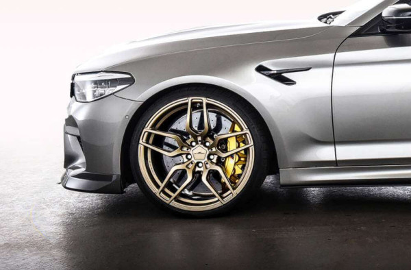 AC Schnitzer wheel & tyre set AC4 forged Techgold Continental for BMW M5 F90