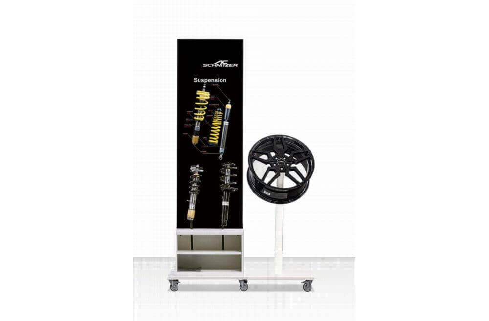 AC Schnitzer display "Suspension and Wheels"