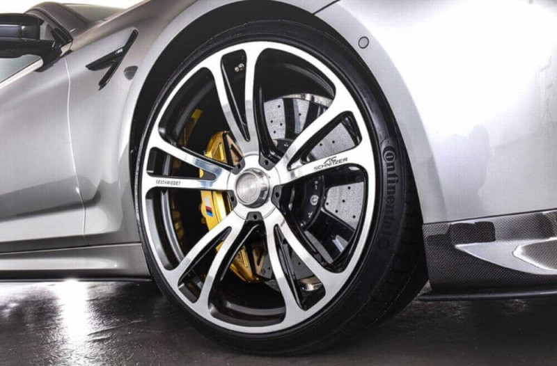Preview: AC Schnitzer 21" wheel & tyre set AC3 Evo forged silver-anthracite Michelin for BMW M5 F90 sedan