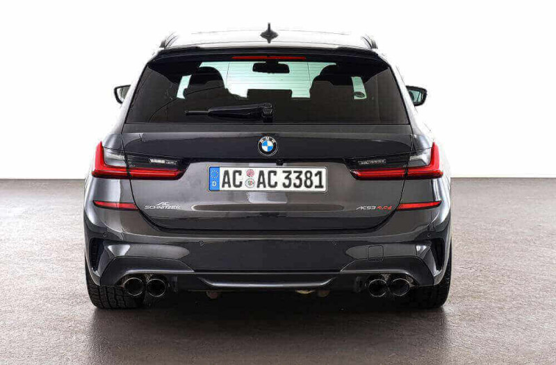 Vorschau: AC Schnitzer Endblende Quad Sport schwarz für BMW 4er G22 M440d xDrive