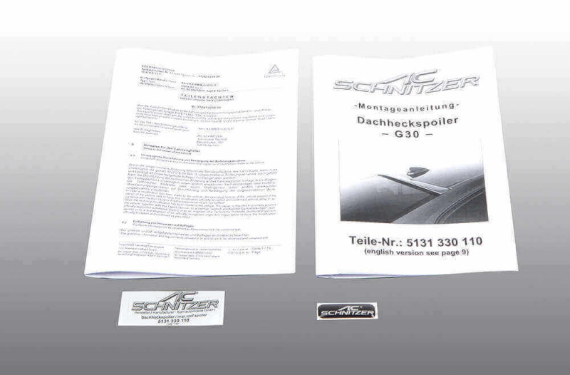 Preview: AC Schnitzer rear roof spoiler for BMW 5 series G30 Saloon