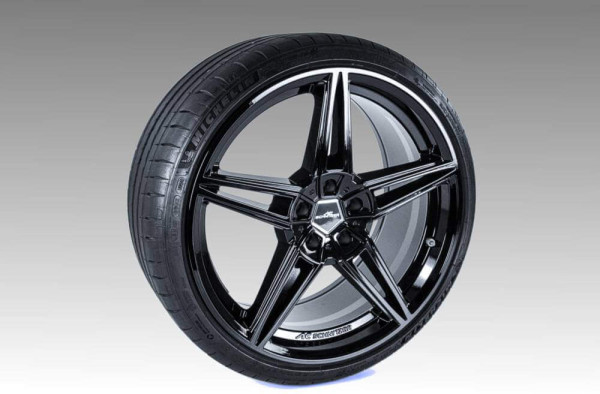 AC Schnitzer 20" wheel & tyre set AC1 black Continental for BMW i5 G60
