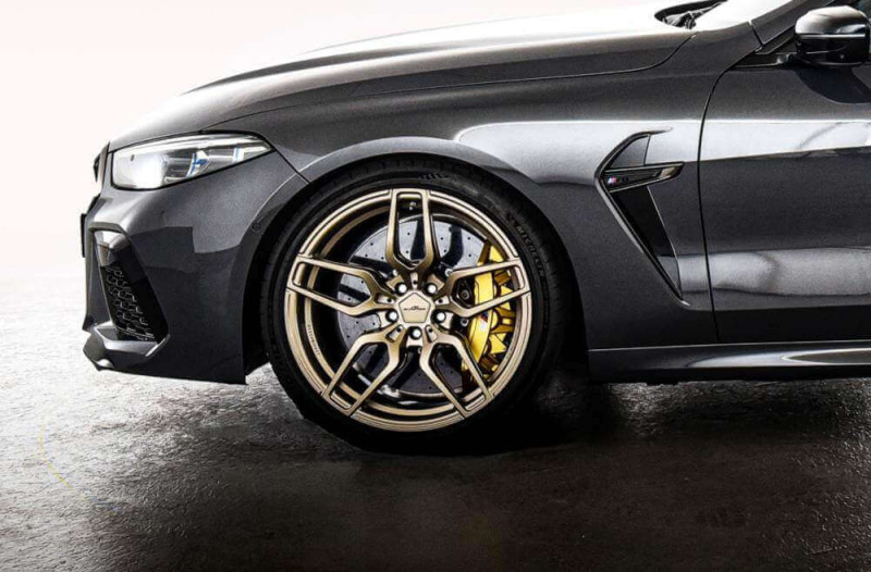 Preview: AC Schnitzer wheel & tyre set AC4 forged Techgold Continental for BMW M8 F93